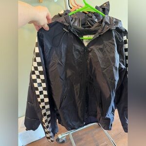Black and White Checkered Windbreaker